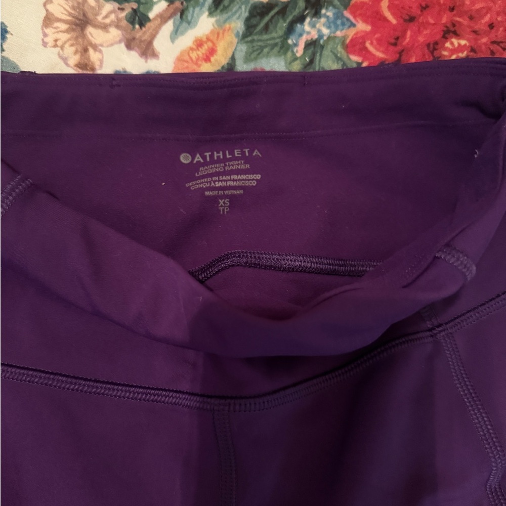 Athleta Deep Purple Leggings